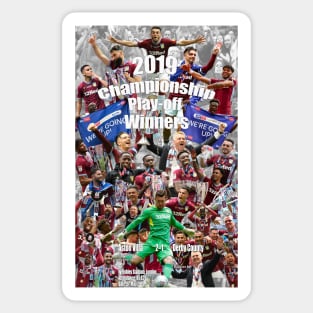 Aston Villa Play-off Final artwork poster print Sticker